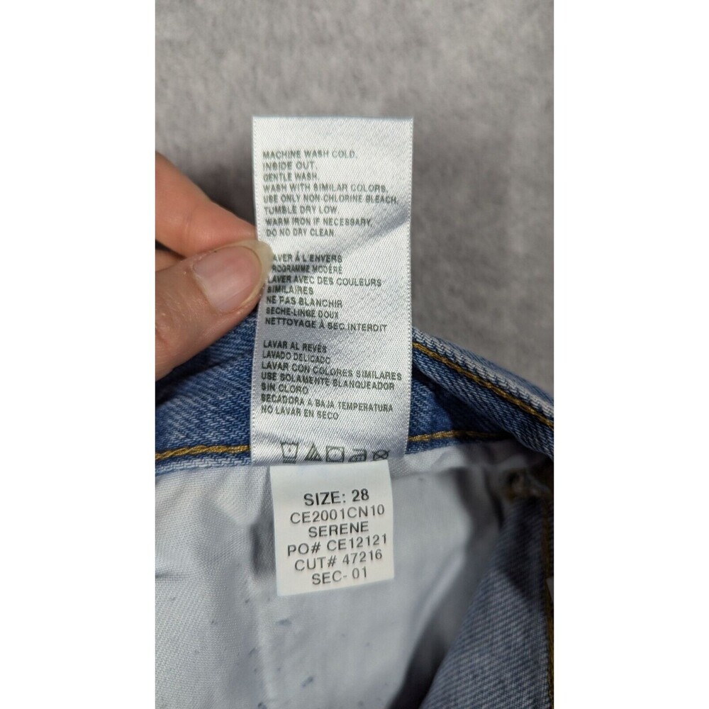 CURRENT/ELLIOTT Women Shorts Size 28 NWT Escapade Mid Rise Cutoffs Raw Hem Light - Picture 9 of 14